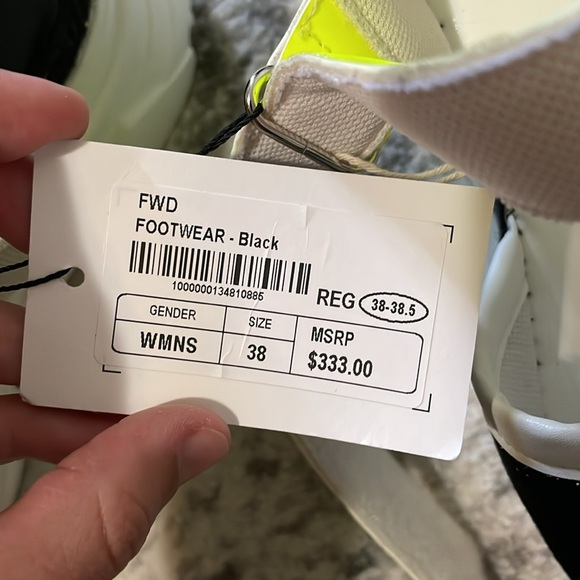 F_WD women’s platform sandal sneakers black and white nomads size 38 - Picture 6 of 15